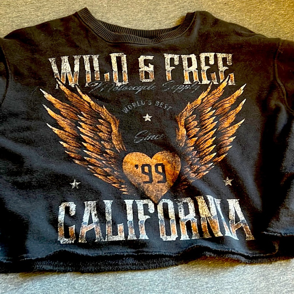 Crop top crew neck